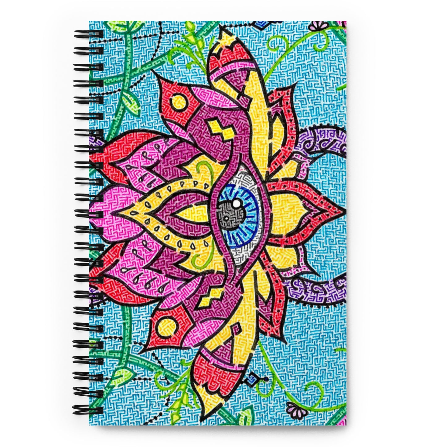 Mandala Maze Spiral Notebook