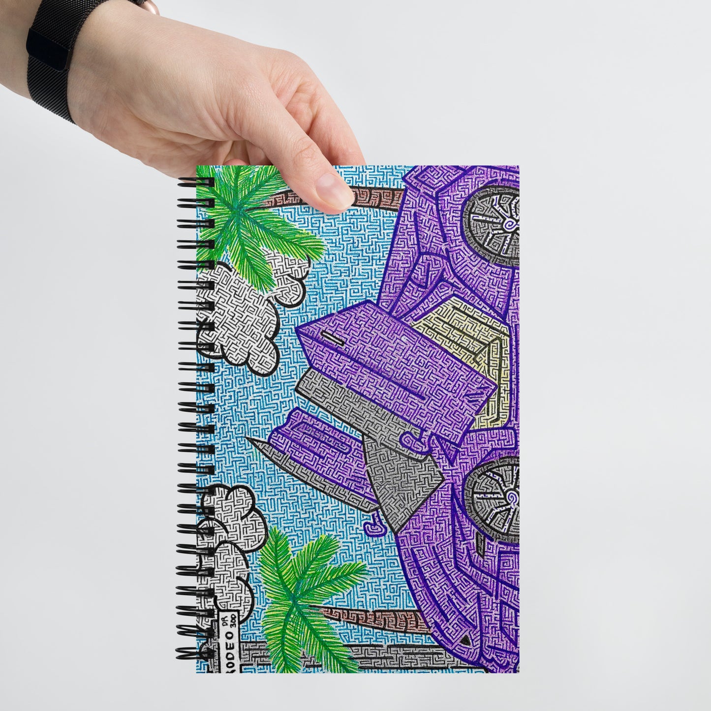 Lamborghini Maze Spiral Notebook