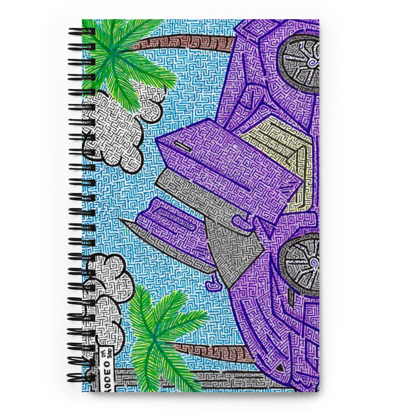 Lamborghini Maze Spiral Notebook