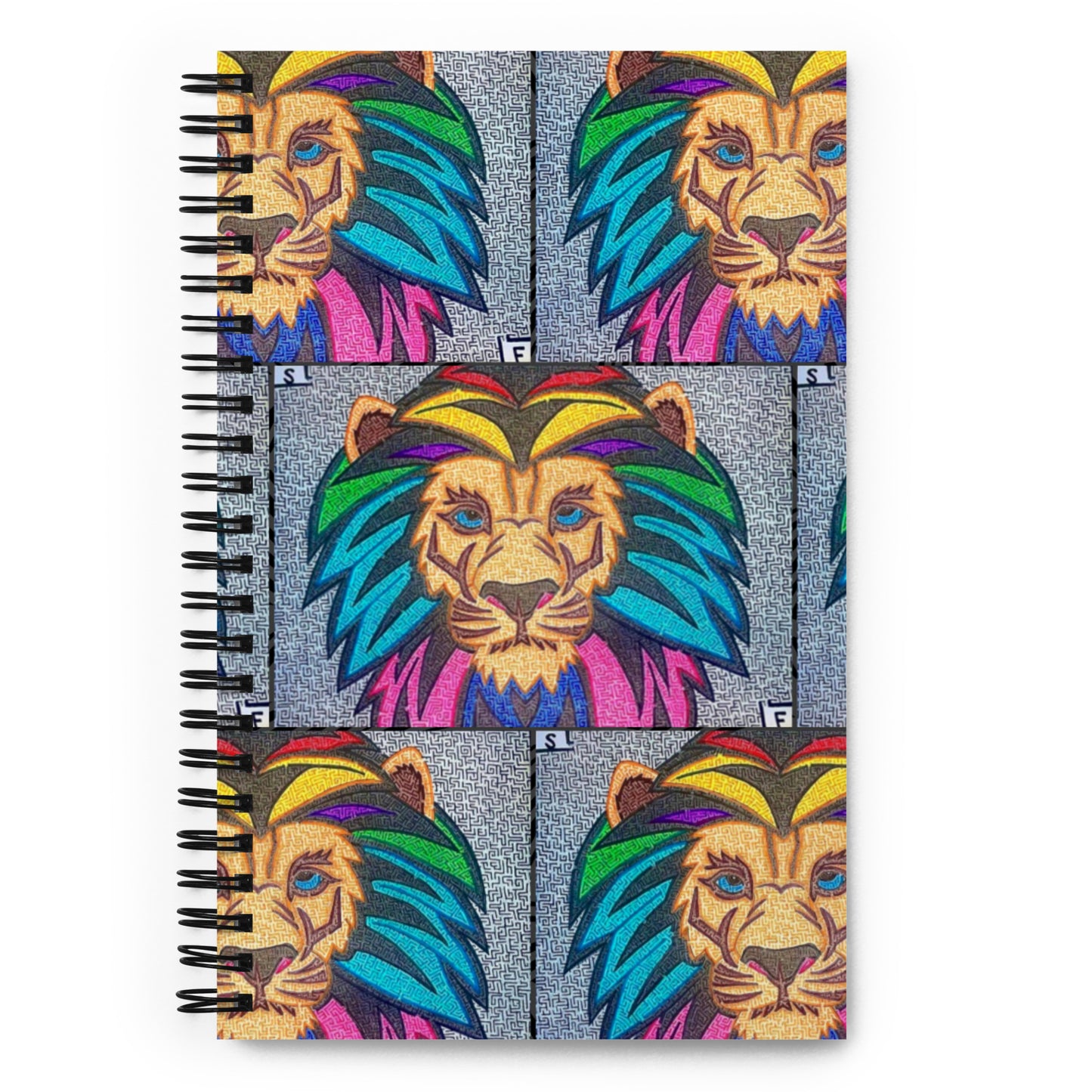 Lion Maze Spiral Notebook