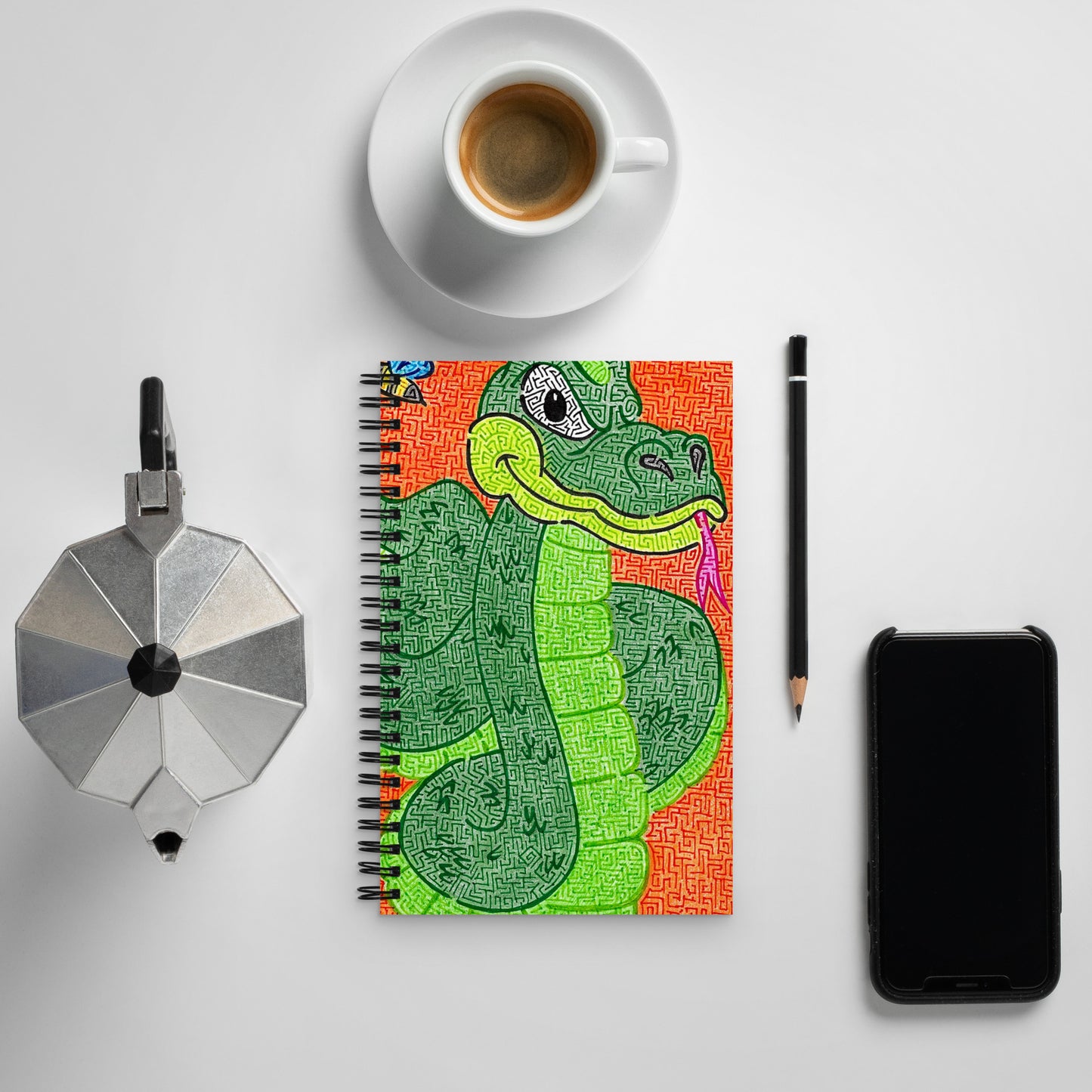 Snake Maze Spiral Notebook