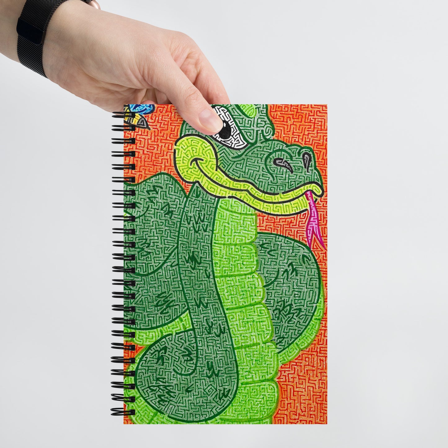 Snake Maze Spiral Notebook