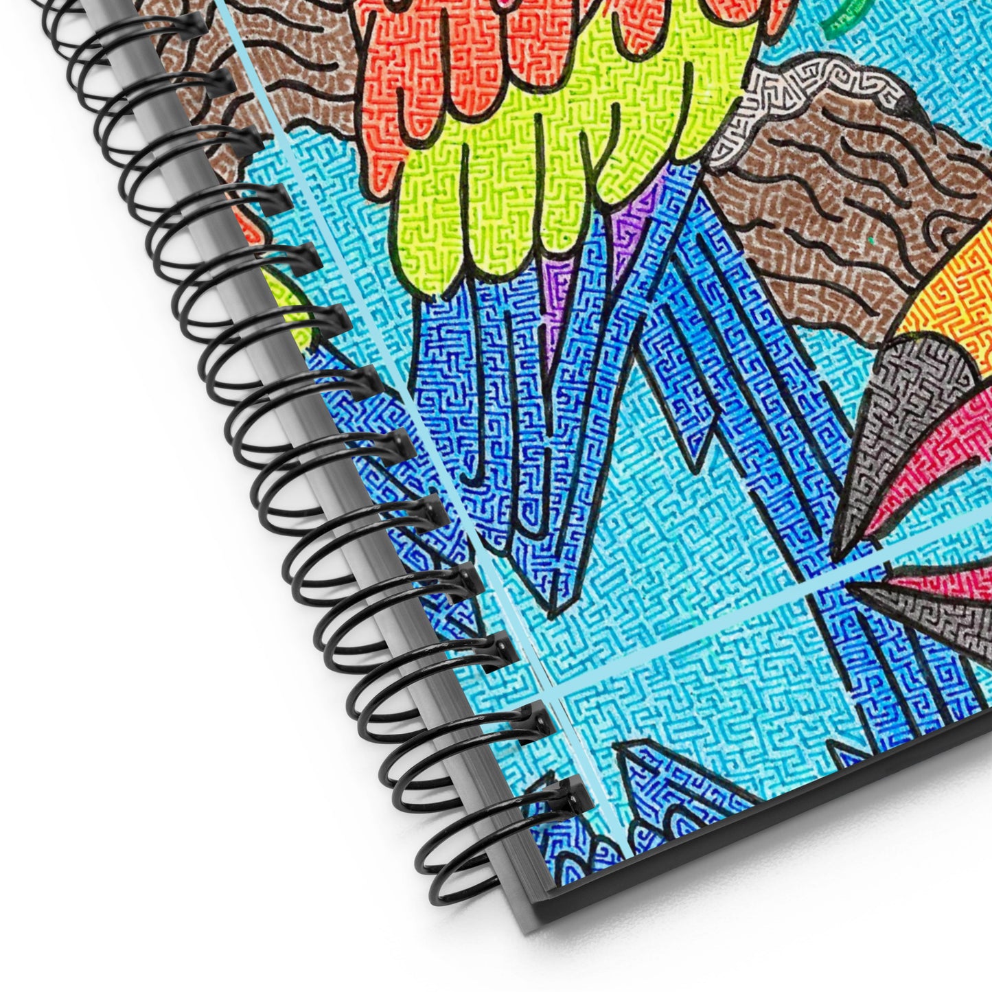 Parrot Maze Spiral Notebook