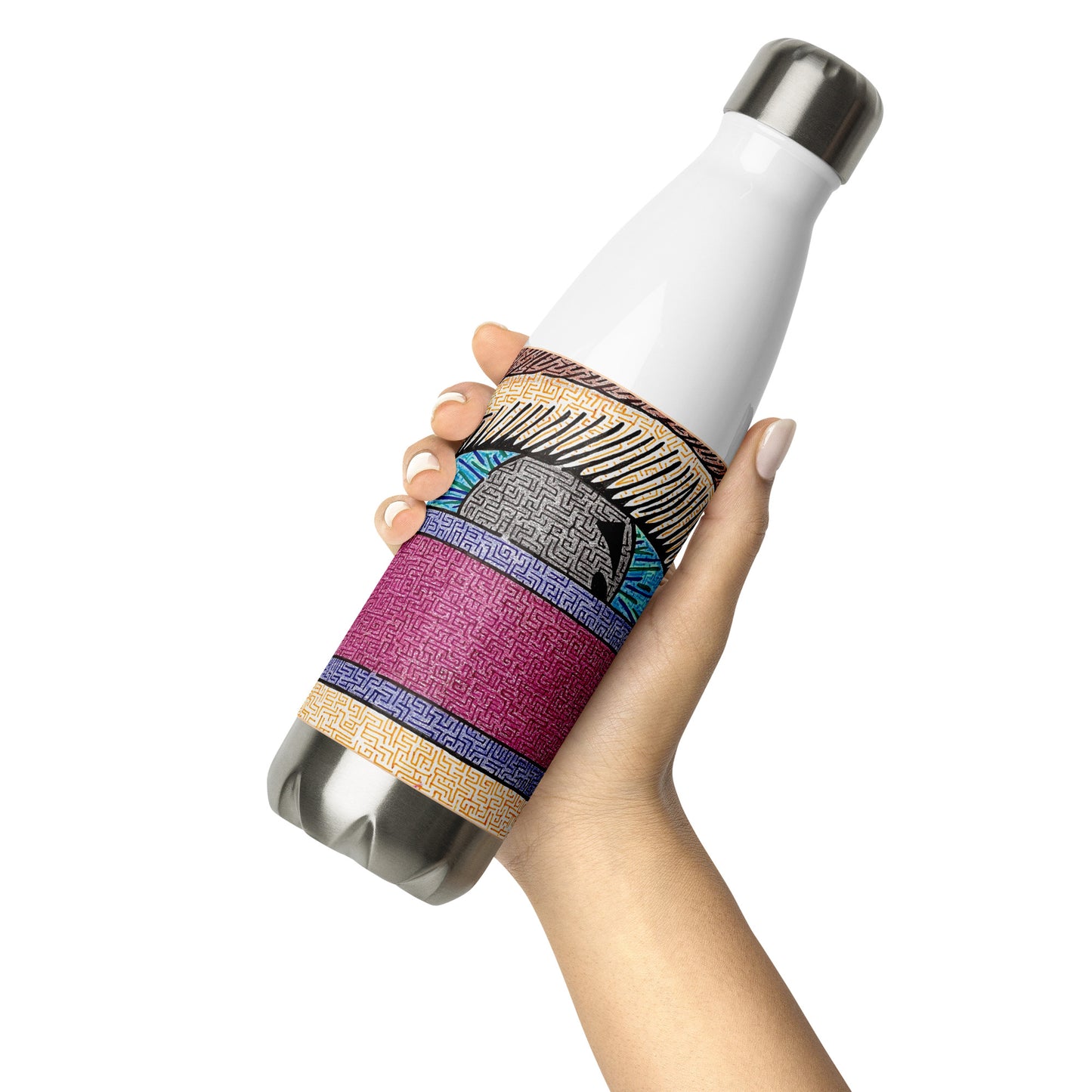 Eye Pop-Art Maze Stainless Steel Water Bottle