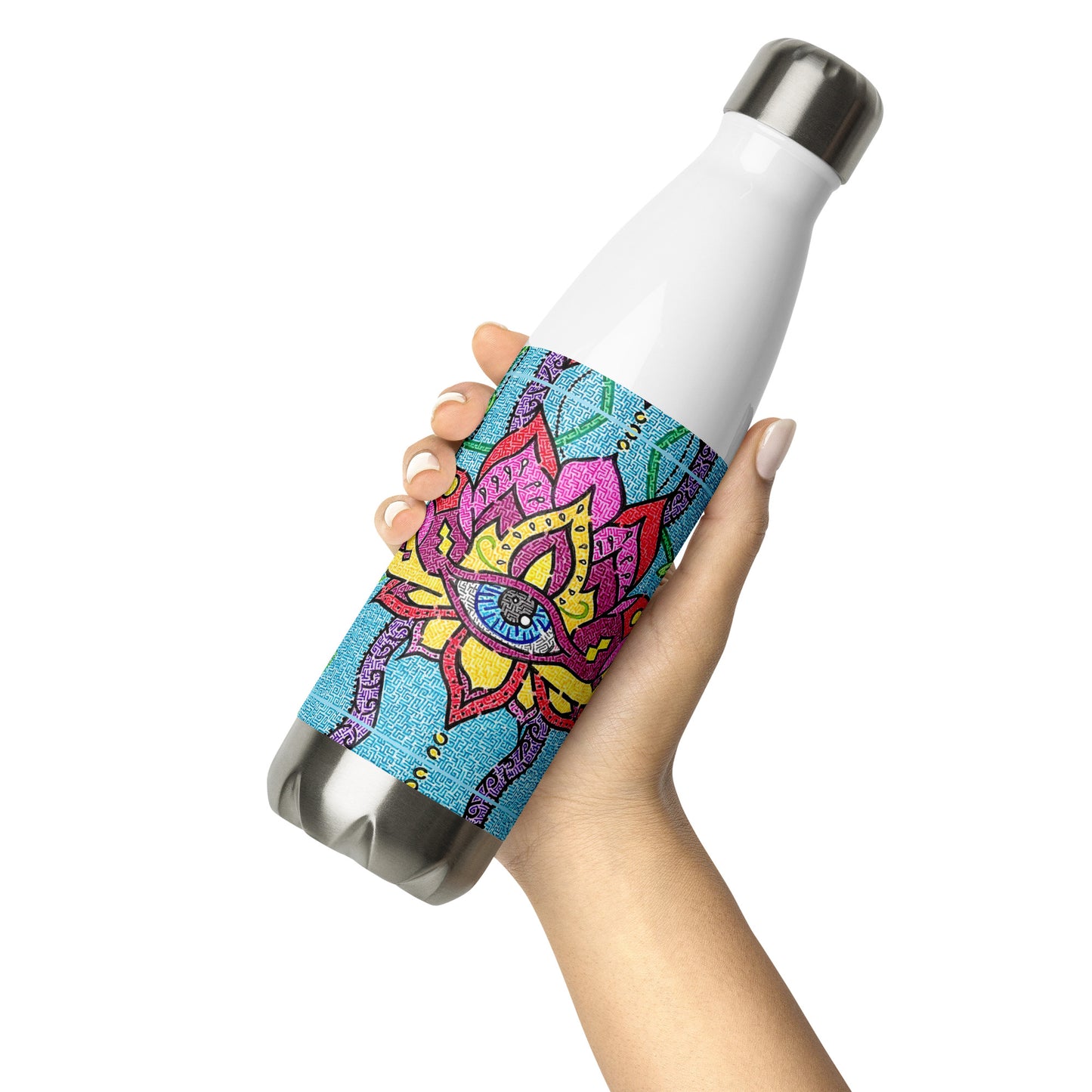 Mandala Maze Stainless Steel Water Bottle