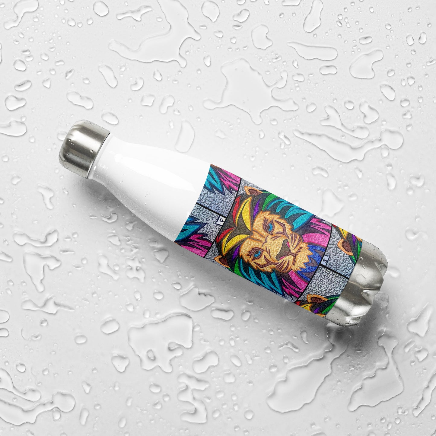 Lion Maze Stainless Steel Water Bottle