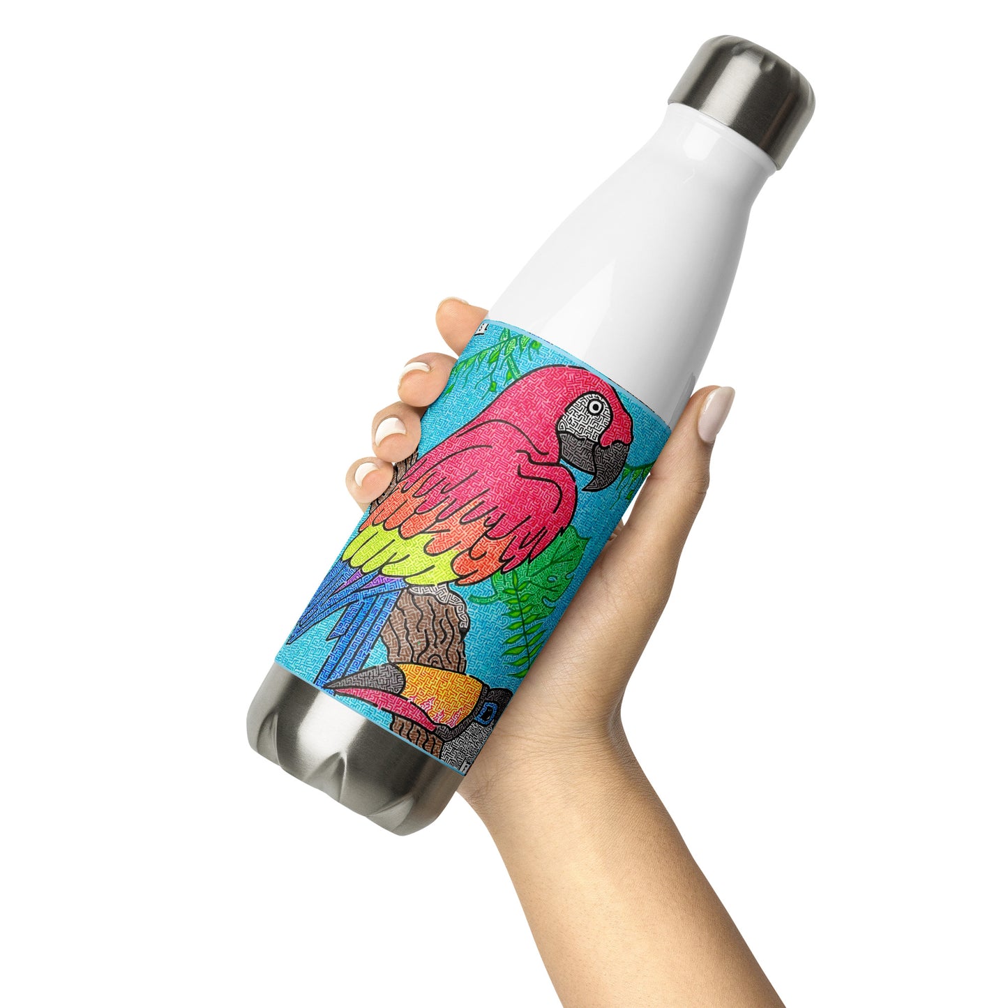 Parrot Maze Stainless Steel Water Bottle