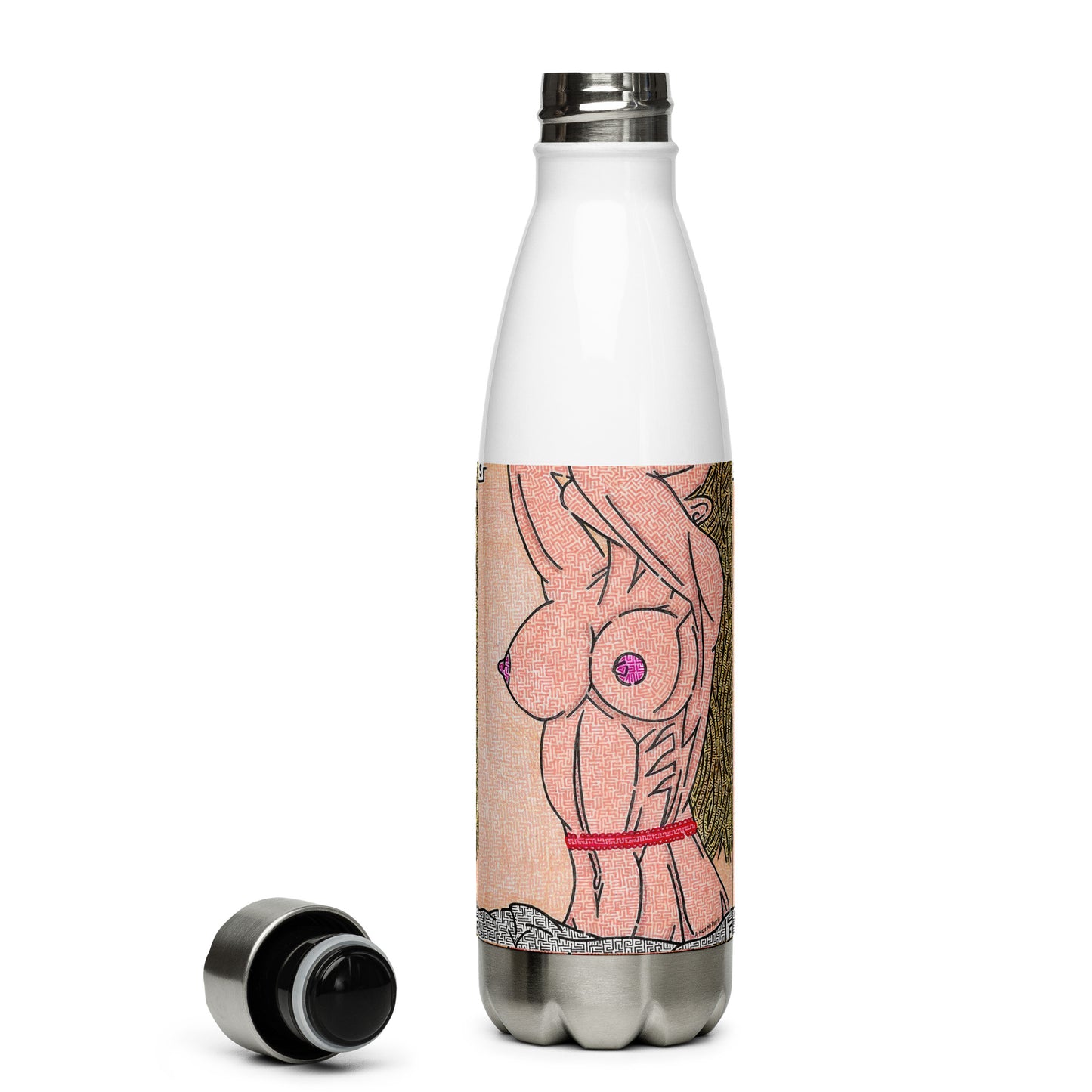 Breasts Maze Stainless Steel Water Bottle