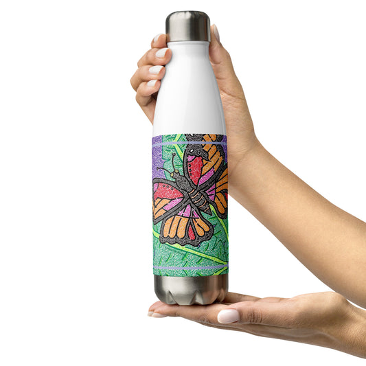 Butterfly Maze Stainless Steel Water Bottle