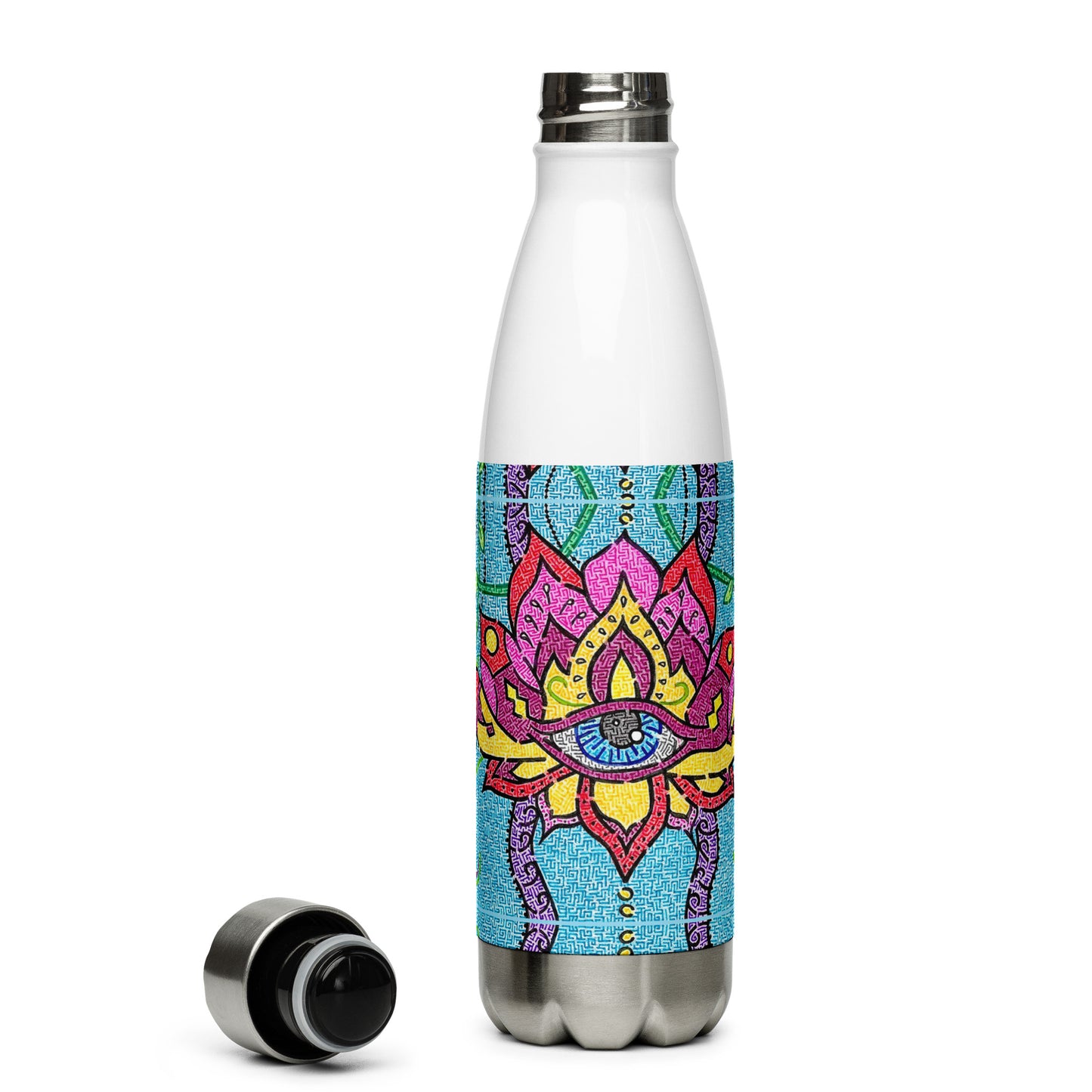 Mandala Maze Stainless Steel Water Bottle