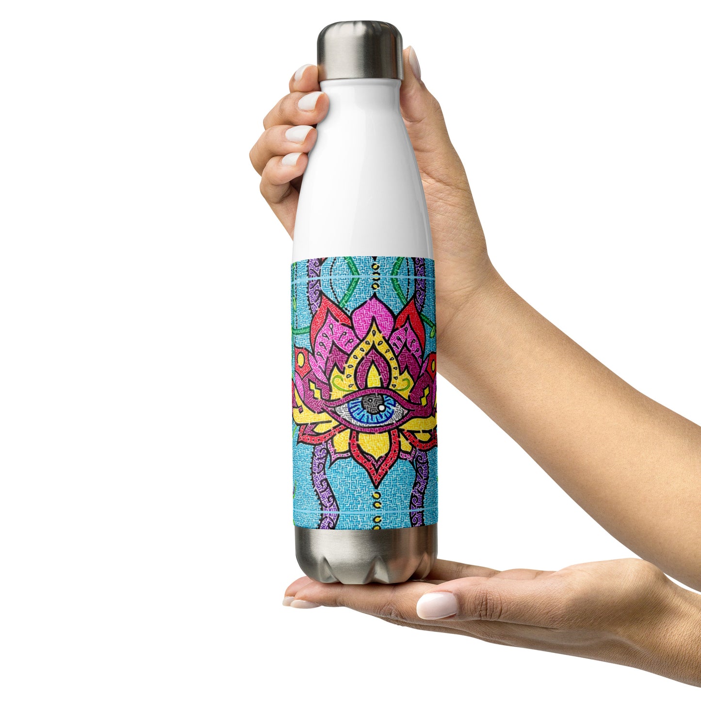 Mandala Maze Stainless Steel Water Bottle