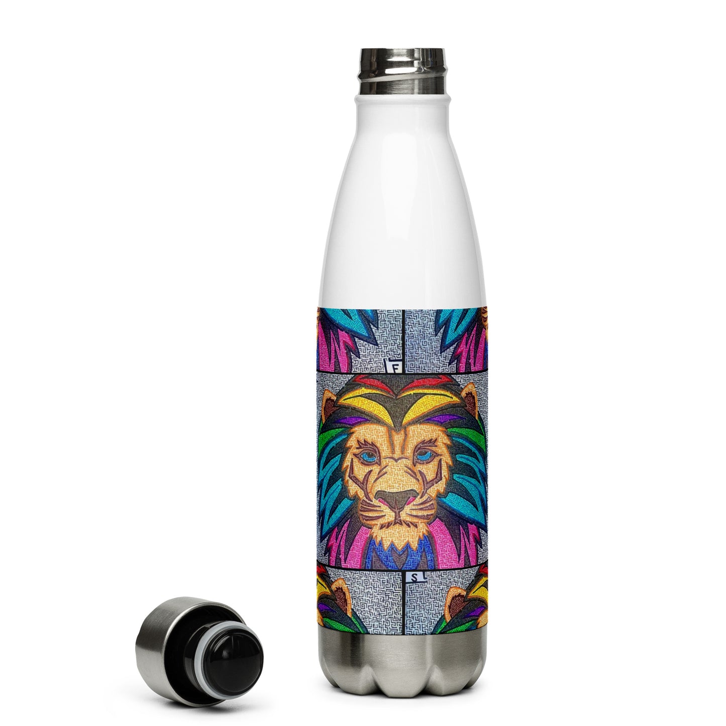 Lion Maze Stainless Steel Water Bottle