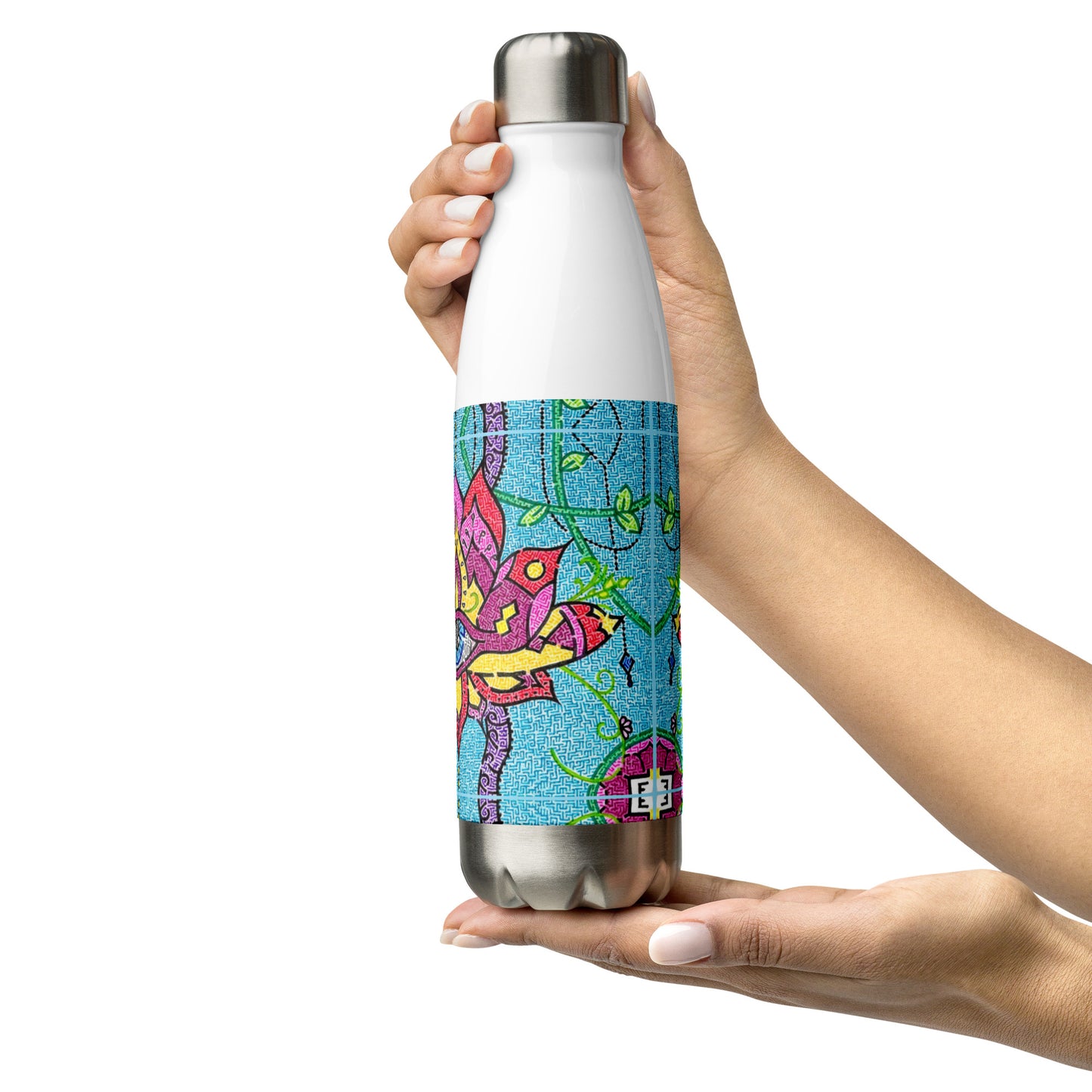 Mandala Maze Stainless Steel Water Bottle