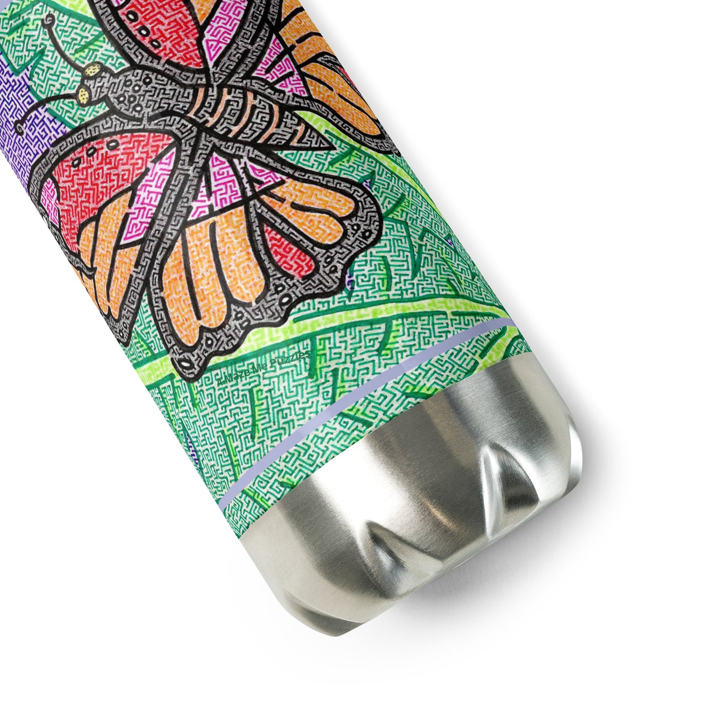 Butterfly Maze Stainless Steel Water Bottle