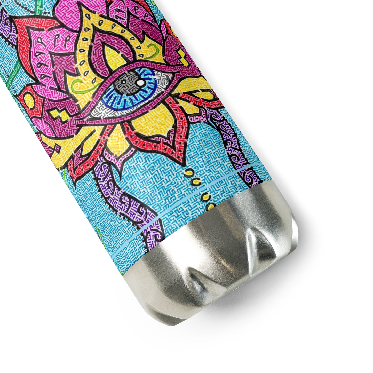 Mandala Maze Stainless Steel Water Bottle