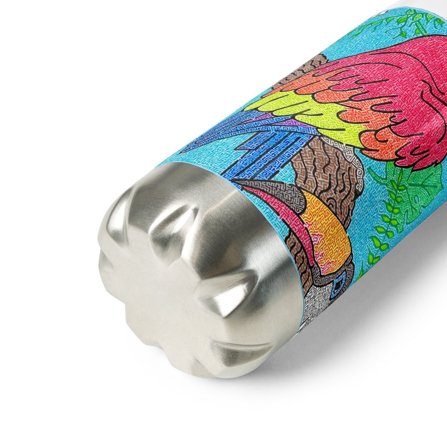 Parrot Maze Stainless Steel Water Bottle