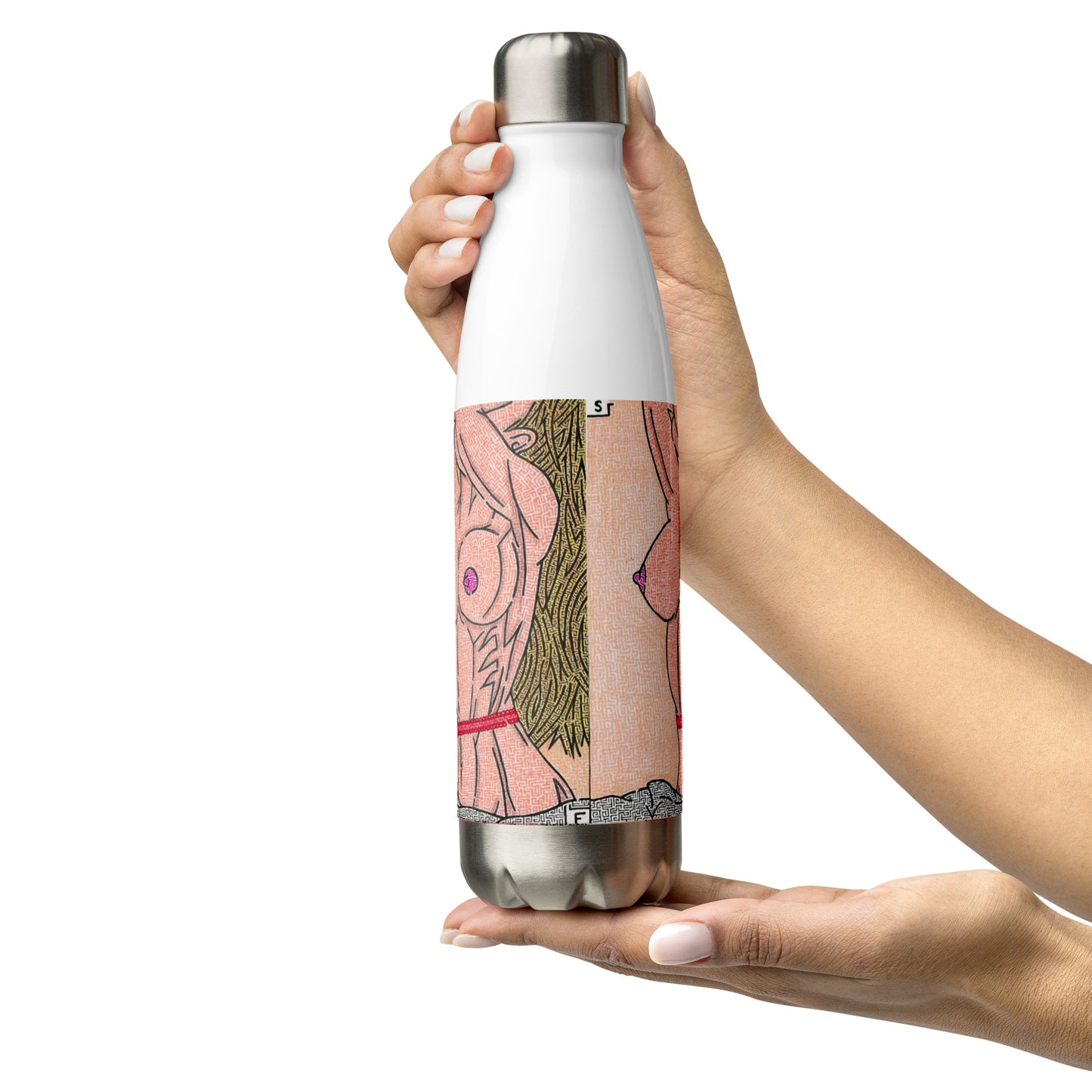 Breasts Maze Stainless Steel Water Bottle